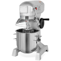 VERTES Teigknetmaschine 10L, Planetenrührwerk, Edelstahl-Schüssel, 3 Aufsätze, 2 Stufen (170/340 U/min)