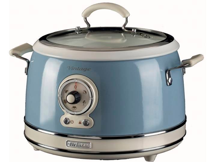 ARIETE Multikocher 2904BL , blau, B:27,5cm H:25,5cm T:32cm, Küchenmaschinen, Slowcooker/Reiskocher, Multikocher
