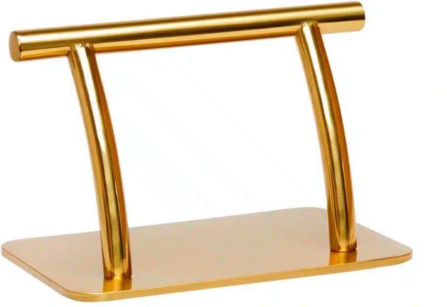 Poggiapiedi ORO inox in acciaio per poltrone da barbiere parrucchiere poggiapiede per estetista centro estetico