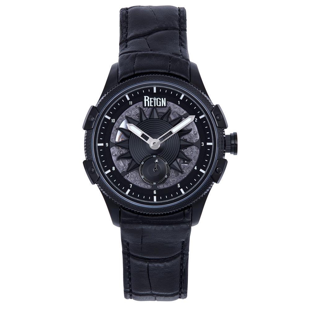 Reign Solstice Automatisch semi-skelet horloge - zwart