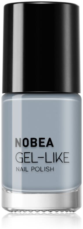 NOBEA Day-to-Day Gel-like Nail Polish Gel-Effect Nail Varnish shade Cloudy grey #N10 6 ml