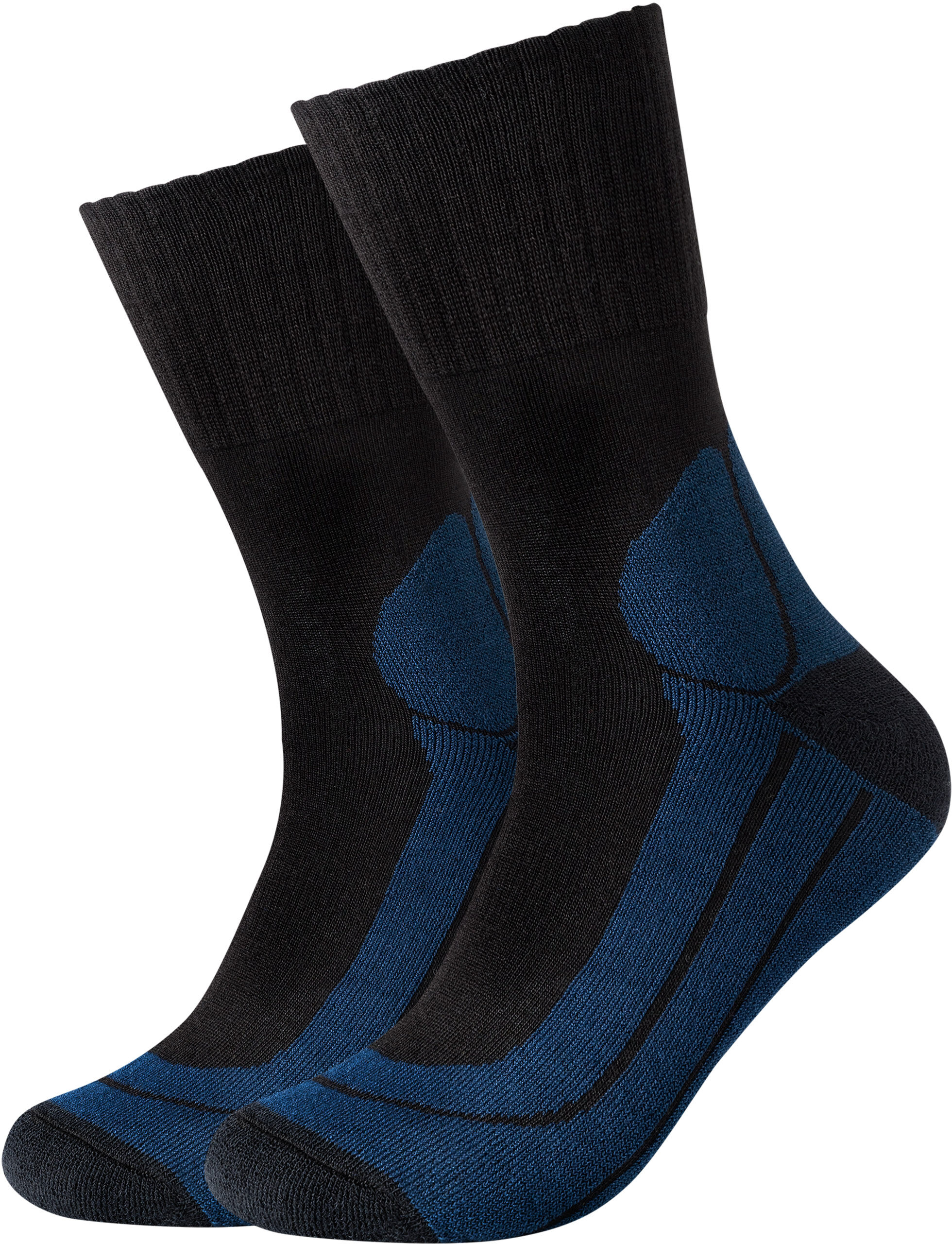 Skisocken CAMANO "function", Damen, Gr. 39-42, blau (navy), Materialmix, mehrfarbig, meliert, normal, Socken Skisocken, mit Komfortbund navy 39-42
