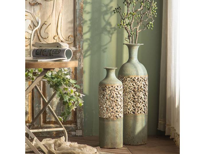 Vase à Fleurs Vintage Américain, Ornement de Sol, Dispositif de Décoration de Magasin de Fleurs