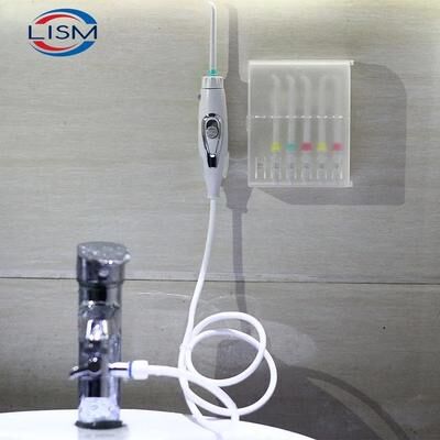 Uplift Essentials Faucet Oral Irrigator Water Jet Dental Flosser Tooth Cleaner With 6 Nozzle Tips For Deep Cleaning And Gum Care Faucet Oral Irrigator Water Jet Dental Flosser Tooth Cleaner With 6 Nozzle Tips For Deep Cleaning And Gum Care