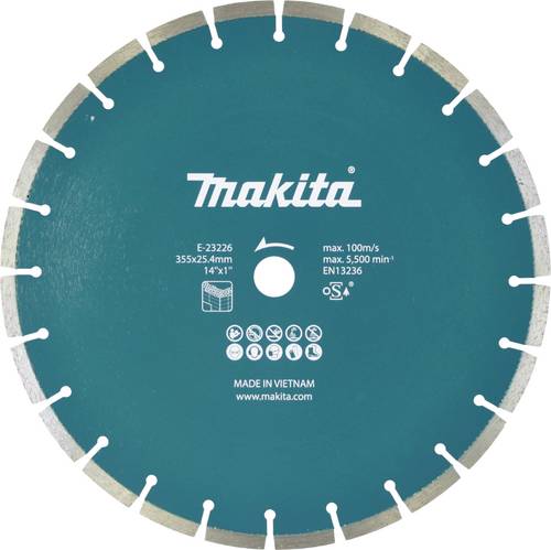 Makita E-23226 Diamanttrennscheibe Durchmesser 355mm Bohrungs-Ø 25.4mm 1St.