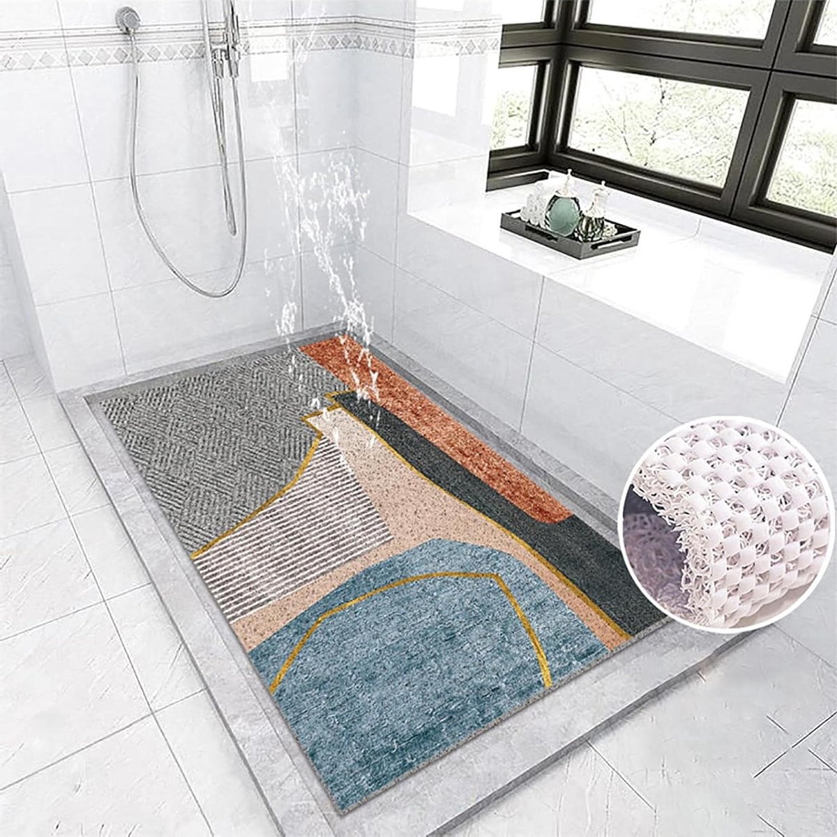 Antislip Douchemat van PVC voor een veilige badkamer, 60 x 90 cm