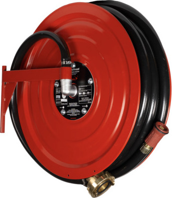 Schlauchhaspel Set f. Wandhydrant LINKS 30m Schlauch + Haspel + Anschluss links