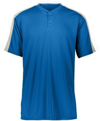 Augusta Sportswear 1557 Athletic Power Plus Jersey 2.0 T-Shirt in Royal/White/Silver Grey size Large   Polyester