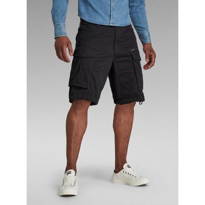 Cargohose G-STAR "Rovic Zip Relaxed Shorts", Herren, Gr. 40, schwarz, Obermaterial: 97% Baumwolle, 3% Elasthan, Hosen Cargohose
