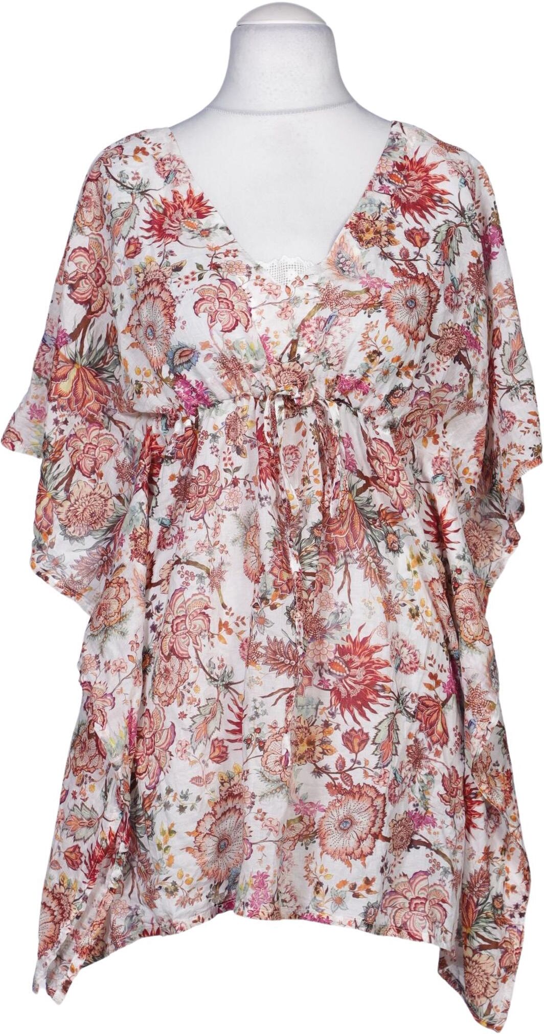 Uno Piu Uno Damen Bluse, Mehrfarbig, Gr. S, Baumwolle - Second Hand