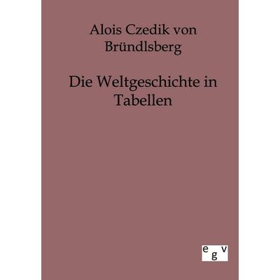 Die Weltgeschichte in Tabellen, Taschenbuch von Alois Czedik Bründlsberg, Europäischer Geschichtsverlag, 978-3-86382-544-7