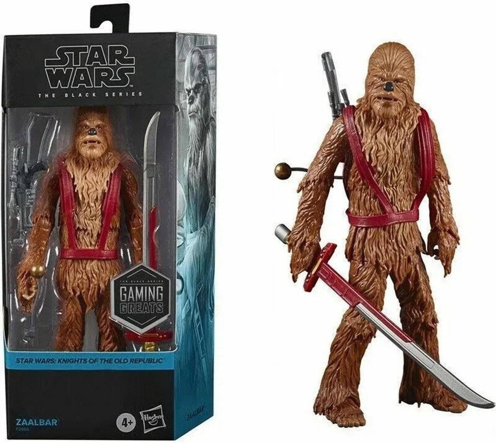 Hasbro Star Wars: Knights of the Old Republic Black Series Gaming Greats actiefiguur, Zaalbar, 15 cm