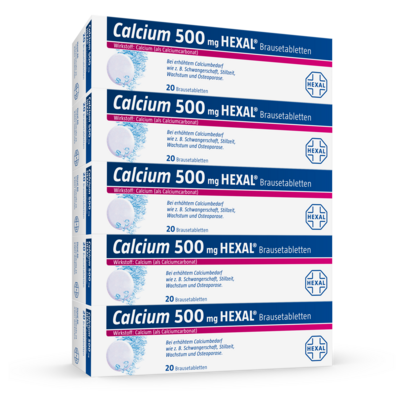 Hexal AG CALCIUM 500 HEXAL Brausetabletten 100 St 07383926