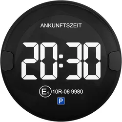 OOONO® P-Disc N°2 dark - Elektronische Parkscheibe mit Zulassung fürs Auto-vollautomatische Parkuhr