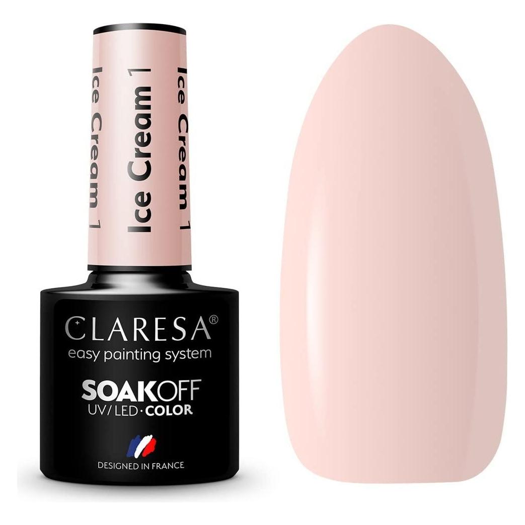 Claresa Eiscreme UV-Nagellack (Beige, Gel-Effekt Nagellack) (45169831)