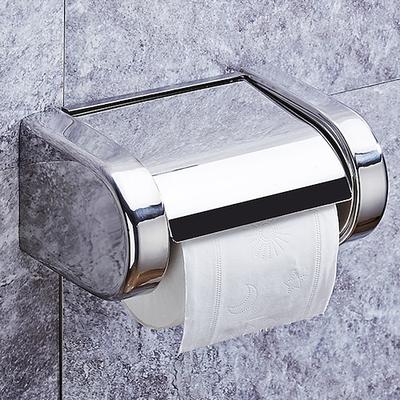 Toilettenpapierhalter Edelstahl, Taschentuchrolle, Klopapierhalter, Rollenhalter, Papierhalter Wandmontage, für Badzimmer