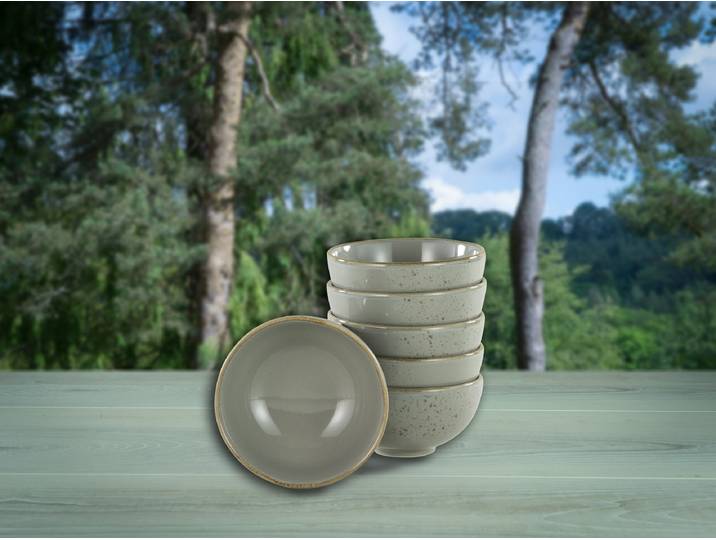 Dipschalen Nature Collection Ø 12cm Grau/Steingrau