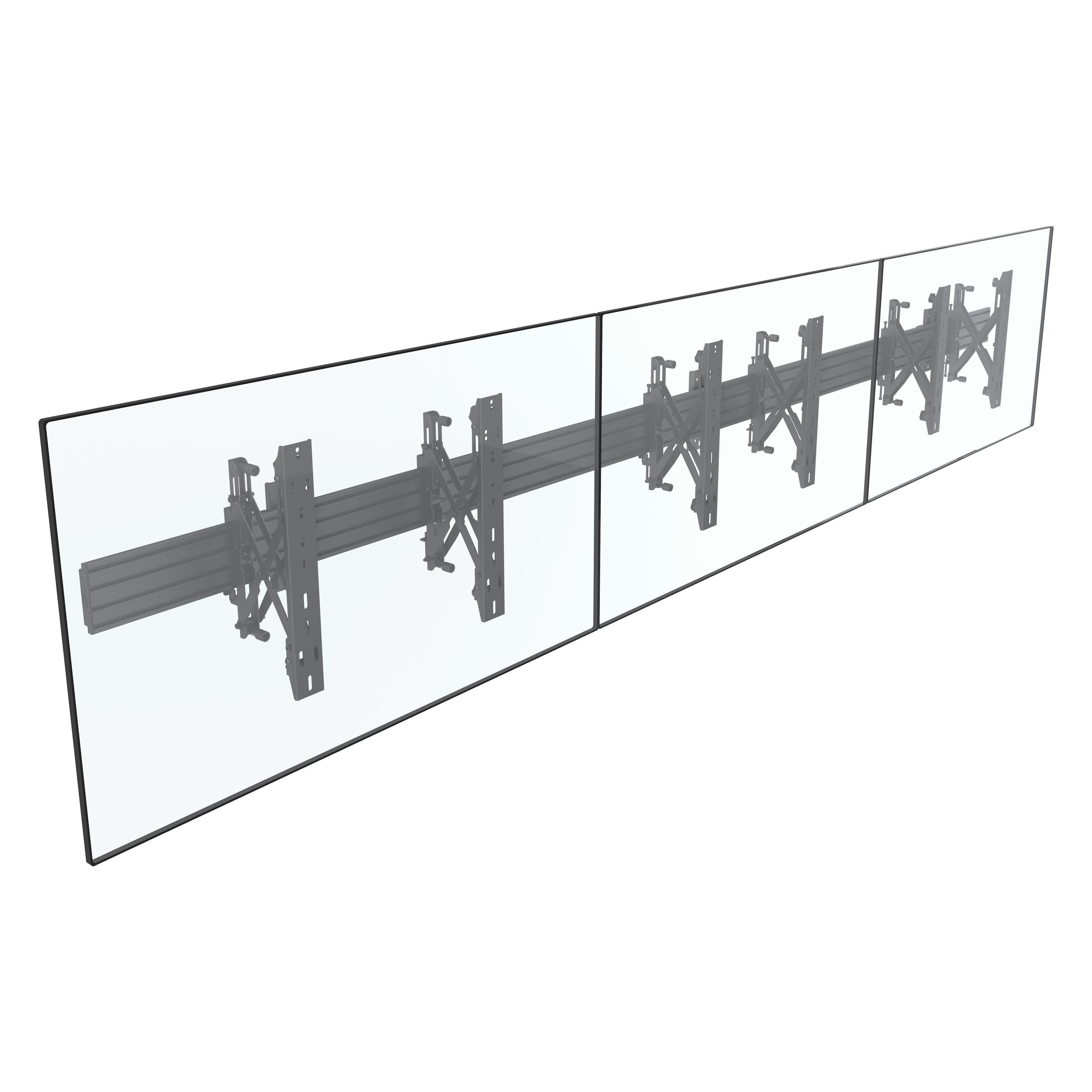 equip Pro - Klammer für Flachbildschirm - Stahl - Schwarz - Bildschirmgrösse: 76.2-165. (Wand, 30 kg, 37" - 65") (650355)