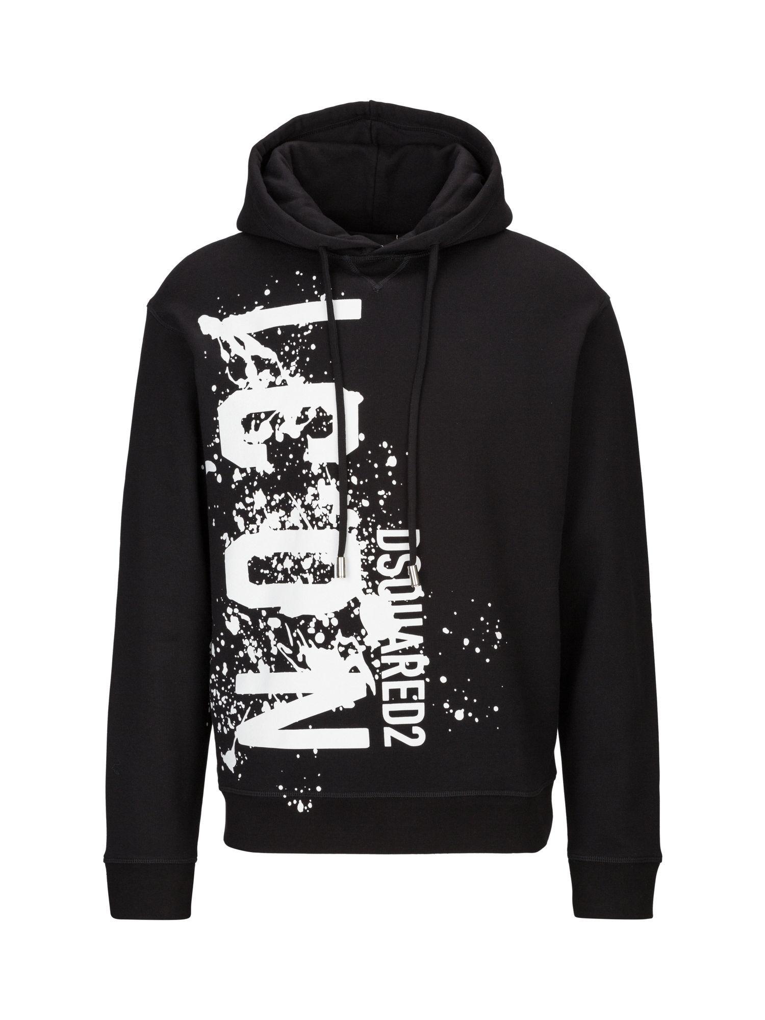 Dsquared2 Hoodie Icon Splash Fit Hoodie