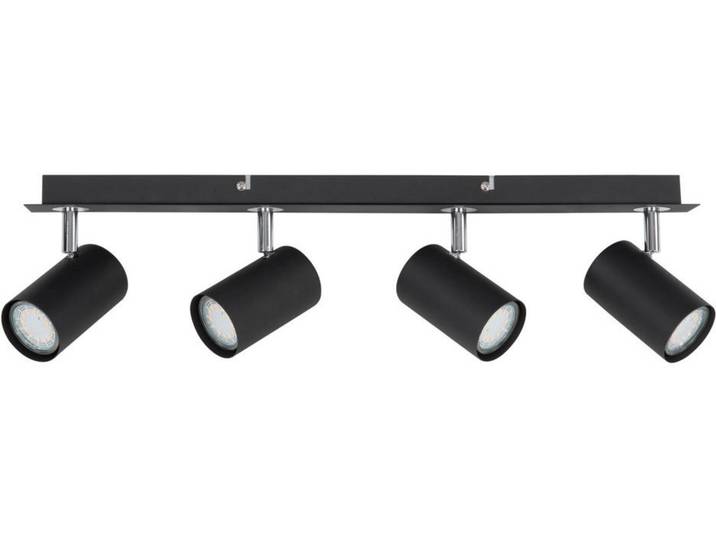 Novel Strahler Rocket, Schwarz, Metall, rechteckig, 7.5x12x55 cm, ISO 9001, Bsci, verstellbare Spotlights, Lampen & Leuchten, Innenbeleuchtung, Spots & Strahler, Deckenspots