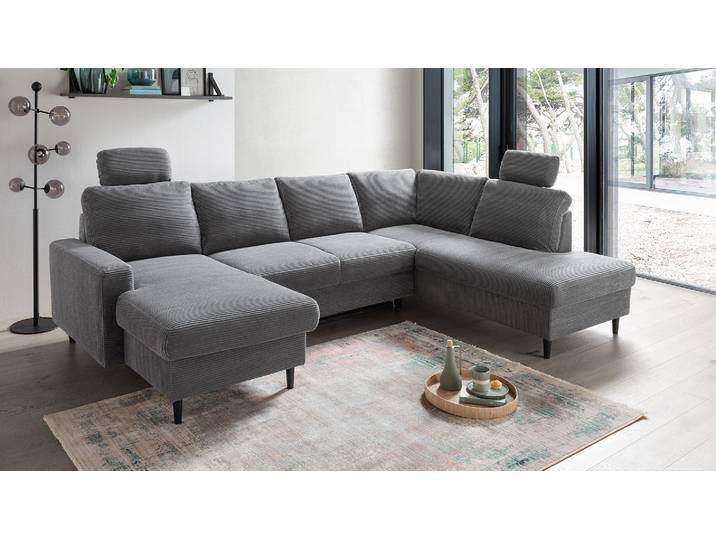 Wohnlandschaft U-Form Cord