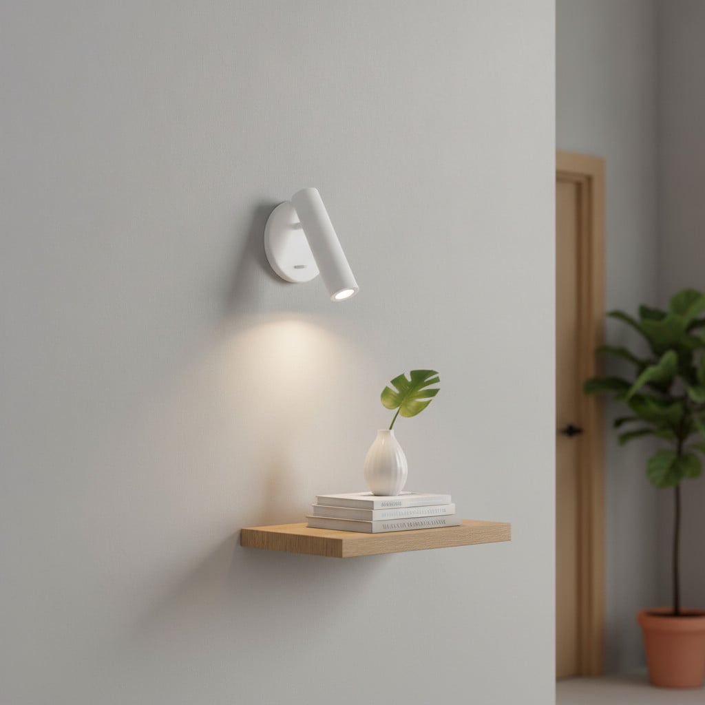 Lyora Wandspot Laredo wit modern LED wandlamp met warm wit licht