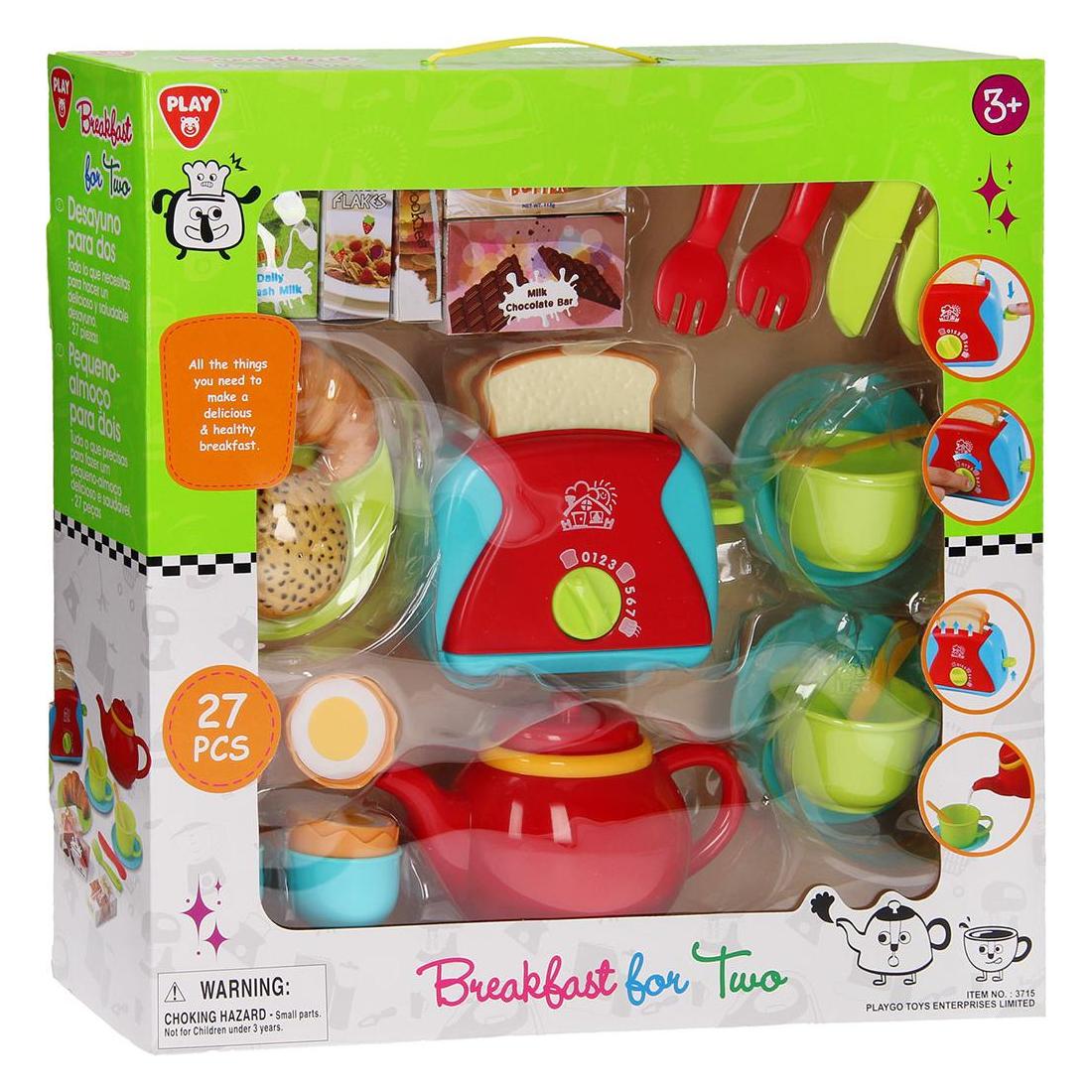 Magni PlayGo 3715 Spielset Frühstück für Zwei, mit Küchenutensilien, Geschirr und viel Zubehör, 27 (32828164)