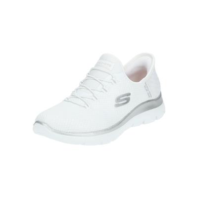 Sneaker SKECHERS "Skechers Sneaker Textil", Damen, Gr. 41, weiß, Textil, Schuhe Sneaker