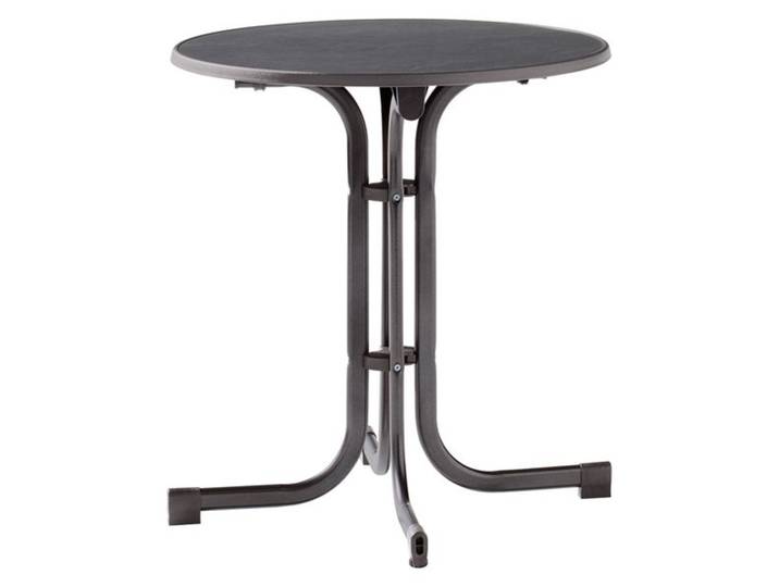 Sieger Boulevard Klapptisch Ø70cm Stahl/Mecalit Pro Dunkelgrau