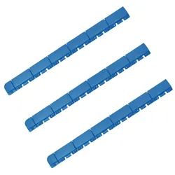 WellHome Marte Pack 3 Abschlussstücke für Bodenfliesen 60x6x1,3 cm mit weiblichem Finish in Blau