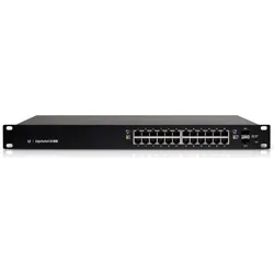 Ubiquiti Es-24-250w (24 Ports), Netzwerk Switch, Schwarz