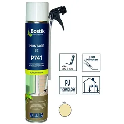 Bostik Montage B2 P741 1K PU-Polyurethan Schaum 750ml Dose gelb