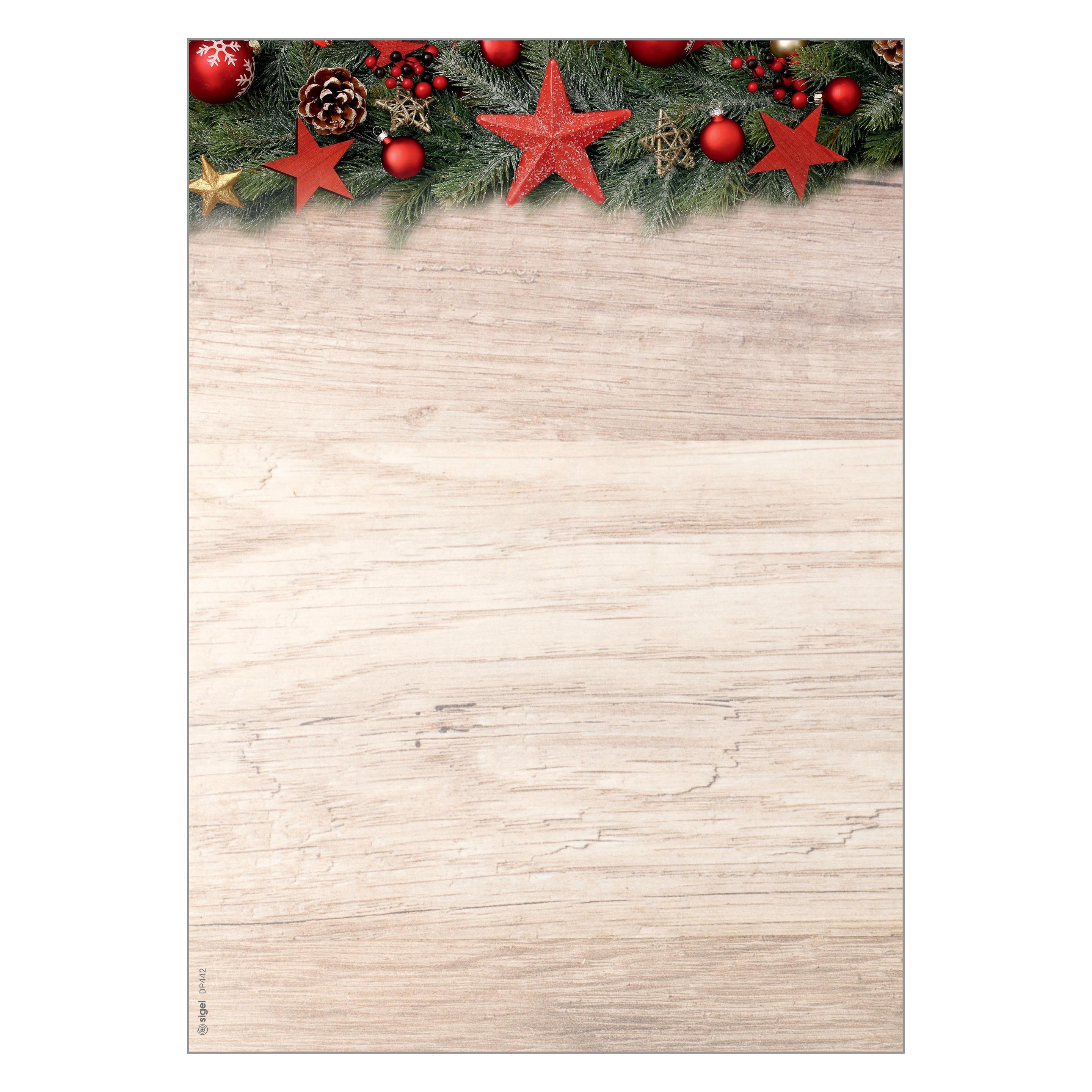 Sigel Weihnachtsbriefpapier (100 Stk.) (DP442)