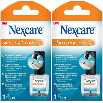 Nexcare Skin Crack Care Fläschchen mit Pinsel 2x 2x7 ml Flüssigkeit