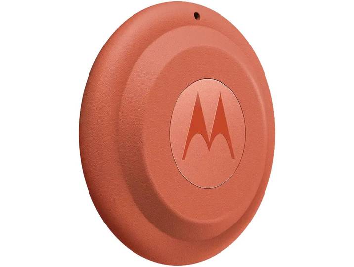 MOTOROLA Bluetooth-Tracker Moto Tag 2 , orange (pantone arabesque), B:3,19cm H:0,8cm T:3,19cm Ø:3,19cm, GPS-Geräte, Tracker Ultra Wideband Bluetooth, Bluetooth-Tracker