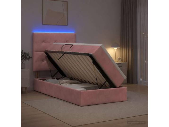 YNGBHFNOP Samt L Design Eckbettrahmen Hellgrau 90x200 cm Eckbettgestell mit Kopfteil Hellgrau 90x200 cm Samt L-Form Sofa Bett Schlafzimmer, platzsparendes Polsterbett mit Lattenrost,