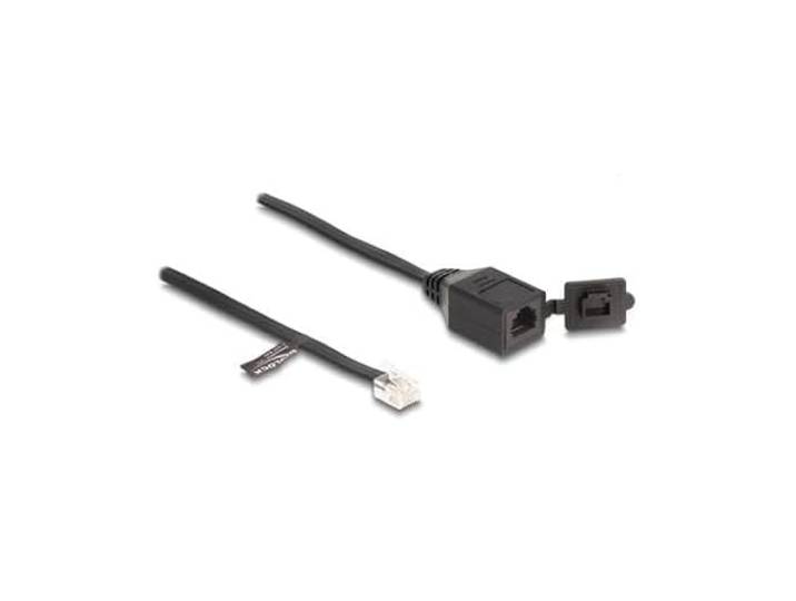 DeLOCK 88009 telephone cable 0.2 m Black