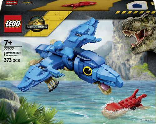 77977 LEGO JURASSIC WORLD Baby-Dinosaurier: Pteranodon Bauspielzeug bewegliches Pteranodon und ein Tintenfisch Zimmerdeko