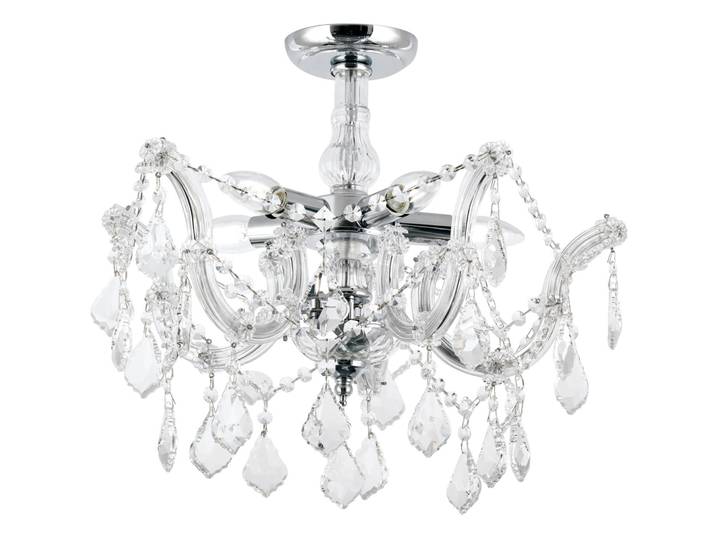 Briamond Deckenlampe Theresa silber Stahl/ K9 Kristall B 46 cm - Deckenlampe