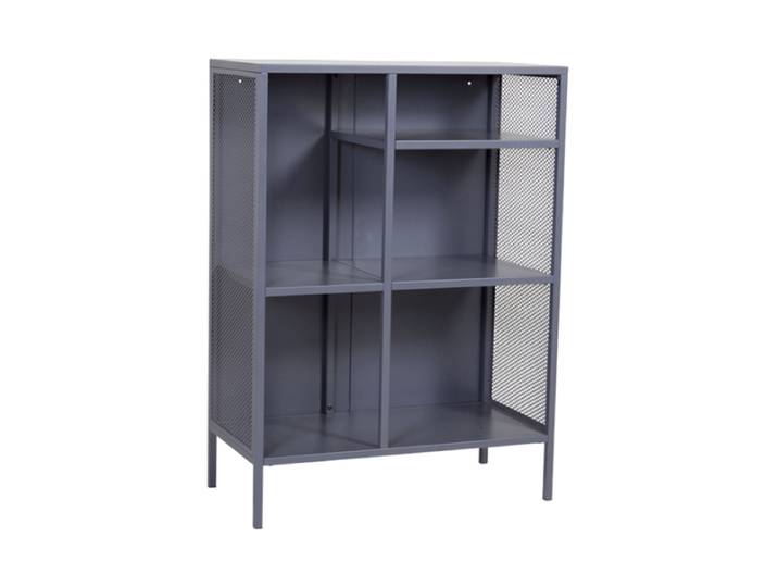 Design Regal „Misha“ 110 x 80 cm, aus Metall Grau VE DESIGN
