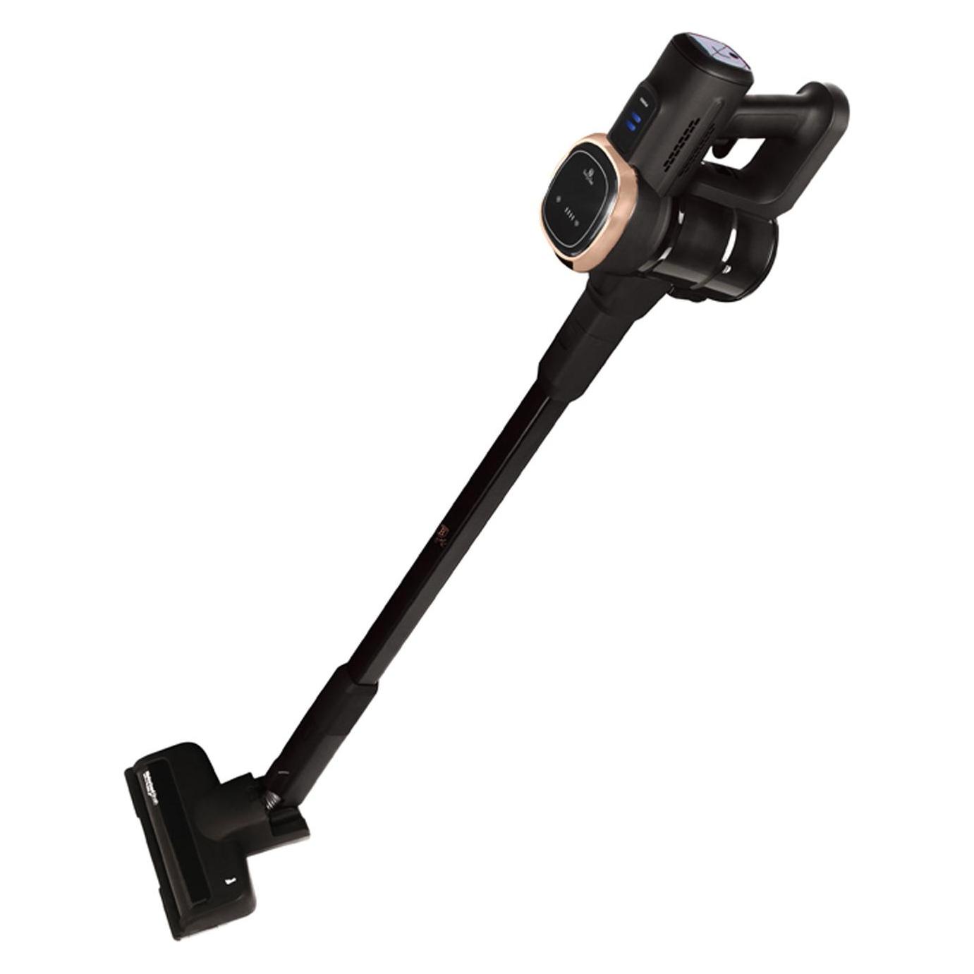 BerlingerHaus Design Akku-Staubsauger, 220 W BLDC Motor, 25,9 V Li-ION Akku, schwarz-roségold (110097)