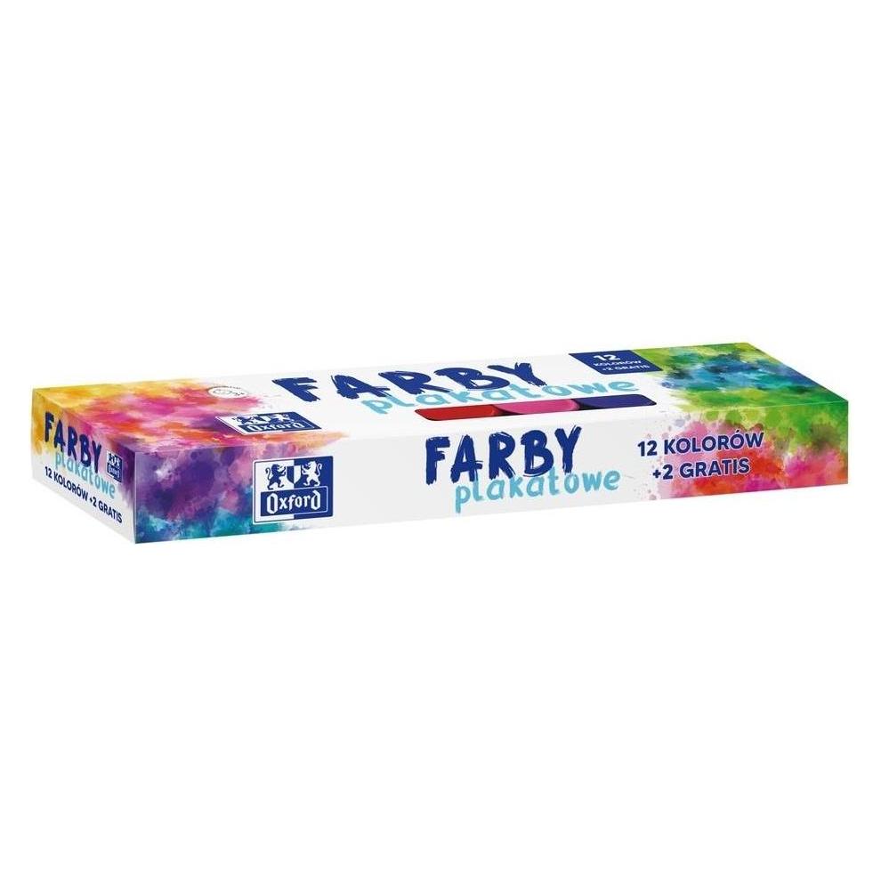 Oxford Plakatfarben 12+2 Farben 20ml (20 ml) (491717)