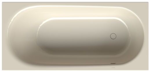 Bette BetteComodo Badewanne 1622-001 170x75x45cm, Überlauf vorne, Fußende rechts, pergamon