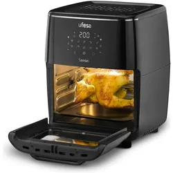 Ufesa Air Fryer Sensei 12l W/Spin Basket Door, Fritteuse, Schwarz