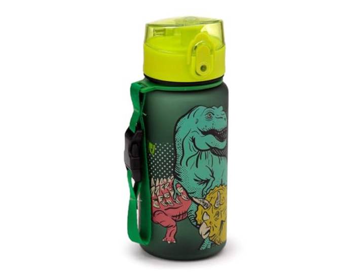 Onbreekbare drinkfles voor kinderen met opening en infusor, 350 ml, dinosaurus, dinosaurus