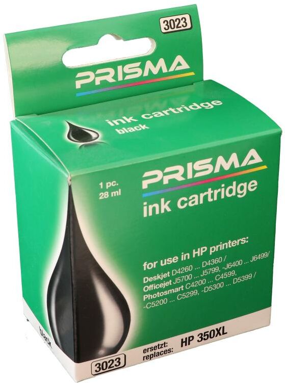 PRISMA 3023 Druckerpatrone für HP Tintenstrahldrucker, schwarz, 28 ml