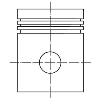 Mahle Kolben [Hersteller-Nr. 0121200] für Vauxhall, Opel