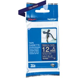 Brother TZE-RN34 Laminiertes Tape 12mm navyblau