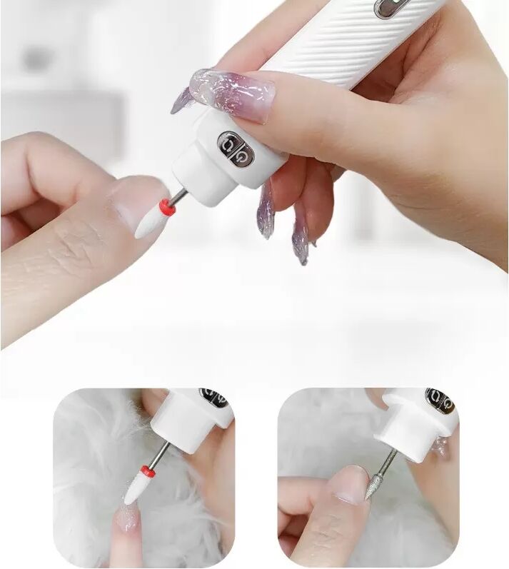 INF Lime à Ongles Électrique Portable - Pour Manucure et Pédicure Professionnelles Rose