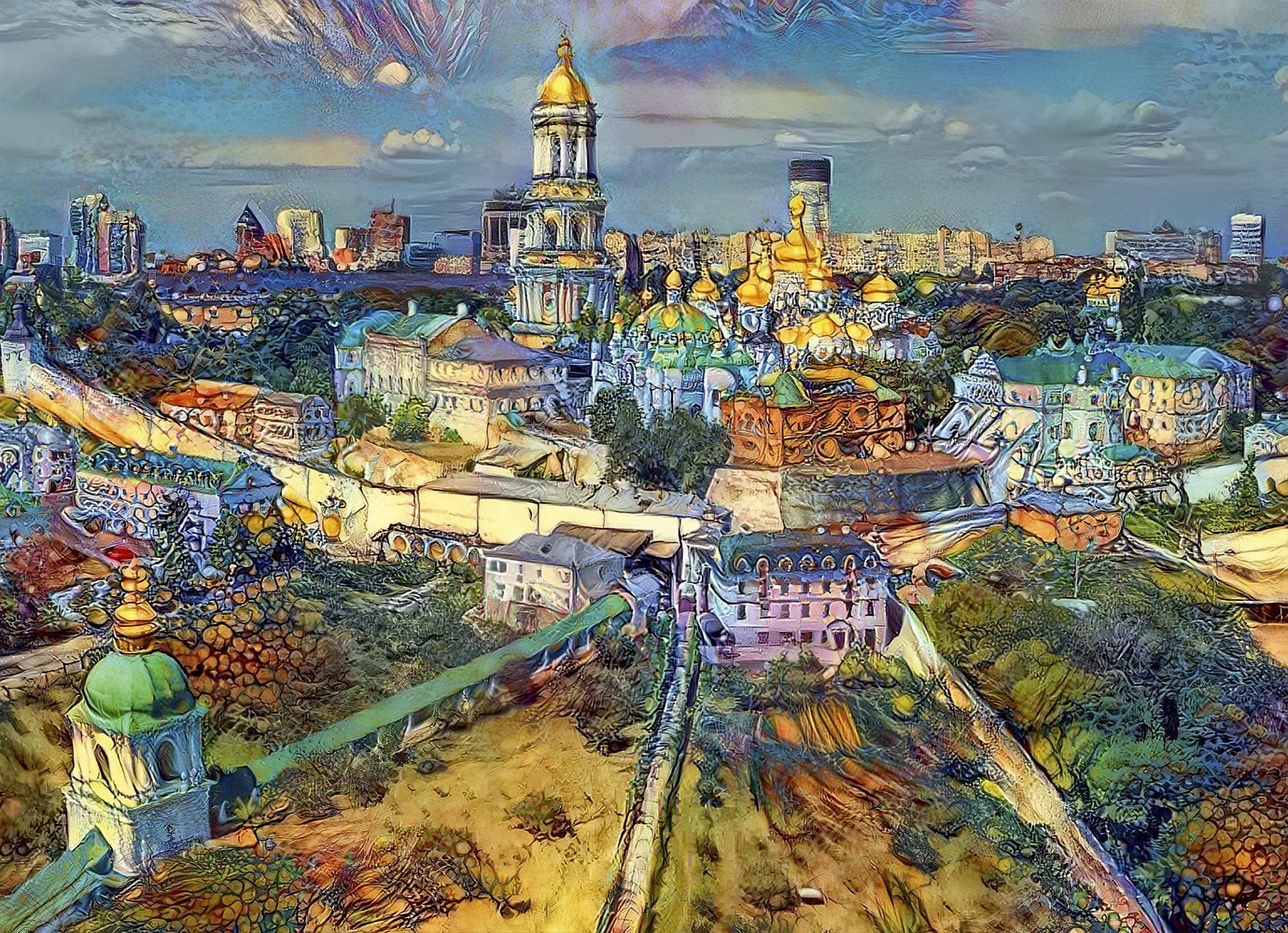 Bluebird Puzzle Kiev Oekraïne Stadslandschap 1000 stukjes